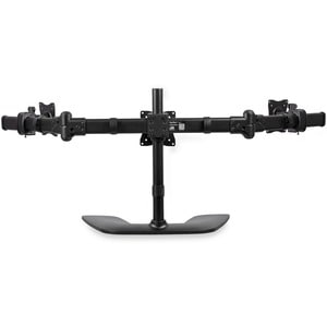 StarTech.com Triple Monitor Stand, Crossbar, Steel & Aluminum, For VESA Mount Monitors up to 27"(17.6lb/8kg), Monitor Stan