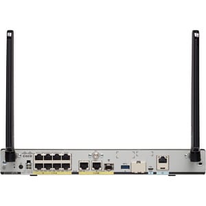 Cisco 1100 C1111-8P Router - 10 Ports - 8 RJ-45 Port(s) - 2 WAN Port(s) - PoE Ports - Management Port - 1 - Gigabit Ethern