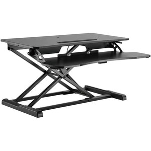V7 DT2SSB-1E Height Adjustable Multipurpose Desktop Riser - 15 kg Load Capacity - 50 cm Height x 61.5 cm Width - Desktop -