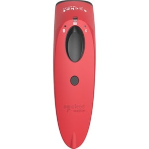 Socket Mobile SocketScan S700 Handheld Barcode Scanner - Wireless Connectivity - Red - 1D - Imager - Bluetooth