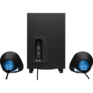 Logitech LIGHTSYNC G560 2.1 Bluetooth Speaker System - 240 W RMS - Black - 40 Hz to 18 kHz - DTS:X, 3D Surround Sound - US
