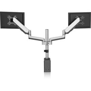 V7 DM1DTA-1N Desk Mount for Monitor - Silver - 2 Display(s) Supported - 32" Screen Support - 34 lb Load Capacity - 100 x 1