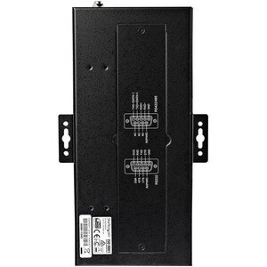 StarTech USB to RS232/RS485/RS422 8 Port Serial Hub Adapter, Industrial Metal USB 2.0 to DB9 Serial Converter, Din Rail Mo