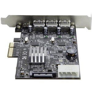 StarTech.com 4 Port USB 3.1 PCIe Card - 3x USB-A and 1x USB-C - 2x Dedicated Channels - USB C PCIe Card - USB 3.1 - 10Gbps