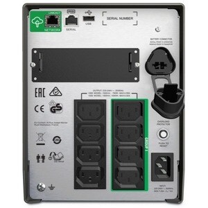 APC by Schneider Electric Smart-UPS Linha interativa UPS - 1.50 kVA/1 kW - Torre - 3 Hora Recharge - 6.50 Minuto Stand-by 