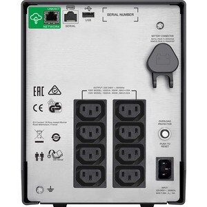 APC by Schneider Electric Smart-UPS Linha interativa UPS - 1 kVA/600 W - Torre - 3 Hora Recharge - 9.20 Minuto Stand-by - 