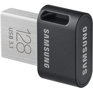 Samsung USB 3.1 Flash Drive FIT Plus 128GB - 128 GB - USB 3.1 Type A - Gunmetal Gray - 5 Year Warranty