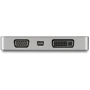 StarTech.com USB C Multiport Video Adapter 4K 60Hz/1080p - USB Type C to HDMI, VGA, DVI or Mini DisplayPort Monitor Adapte