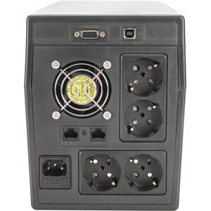 Digitus Line-interactive UPS - 2 kVA/1.20 kW - Compact - 8 Hour Recharge - 230 V AC Input - 230 V AC Output - 4 x Schuko C