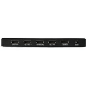 StarTech.com 4 Port HDMI Splitter - 4K 60Hz - 1x4 Way HDMI 2.0 Splitter - HDR - ST124HD217 - Displays the same image with 