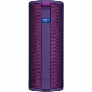 Logitech BOOM 3 Portable Bluetooth Speaker System - Ultraviolet Purple - Battery Rechargeable - USB