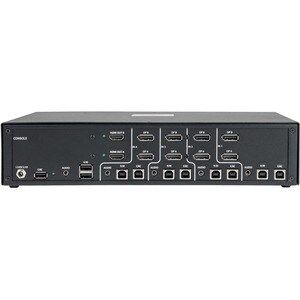 Tripp Lite by Eaton Secure KVM Switch, 4-Port, HDMI to DisplayPort, Dual Monitor, 4K, NIAP PP3.0 Certified, Audio, CAC, TA