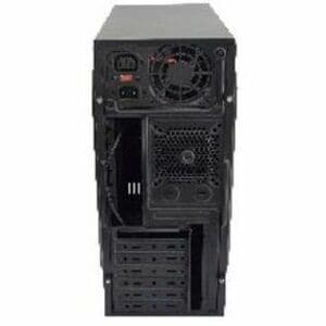 EVOTEC Gabinete para computadora gamer - ATX, Micro ATX, Mini ATX Placa base admitida - Media torre - Metálico - Negro - 6