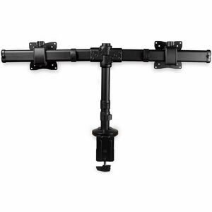 StarTech.com Desk-Mount Dual-Monitor Arm, For up to 27"(17.6lb/8kg) Monitors, Low Profile Design, Clamp/Grommet Mount, Dua
