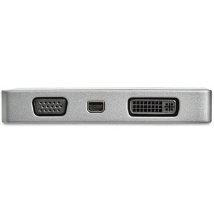 StarTech.com USB C Multiport Video Adapter - 4K 60Hz UHD Portable 5-in-1 USB Type C to HDMI 2.0, mDP, VGA or DVI, PD 3.0, 