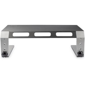 StarTech.com Monitor Riser Stand, For up to 32" (22lb/10kg) Monitor, Monitor Riser, Steel&Aluminum, Monitor Shelf w/ Three