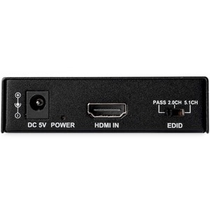 StarTech.com Extracteur audio HDMI vers RCA ou Toslink/SPDIF - Passthrough EDID HDMI 4K 60 Hz - Fonctions: Extratraction d