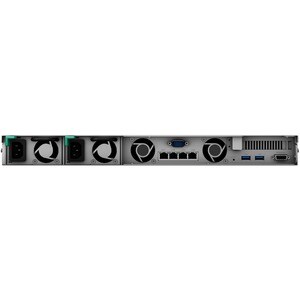 4-bay RackStation (up to 16-bay) Quad Core 2.2 GHz 8GB RAM (up to 64GB) 10GbE NIC support (optional) Built-in M.2 NVMe/SAT