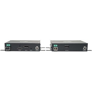 Eaton Tripp Lite Series DisplayPort over Fiber Extender Kit, Transmitter/Receiver, 4K, 4:4:4, RS-232, IR, Multimode LC, 98