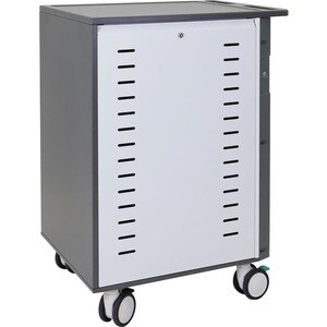 Ergotron Zip40 Charging and Management Cart, AU/NZ - 115.67 kg Capacity - 4 Casters - 127 mm Caster Size - 762 mm Width x 