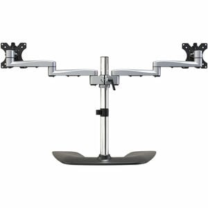 Monitorhalterung für zwei Monitore, Ergonomische Monitorstand für VESA Bildschirme bis zu 32" und 8 kg, Freistehend, gelen
