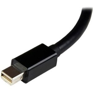 MINI DISPLAYPORT TO DVI ADAPTER - BLACK MINI DP TO DVI VIDEO CONVERTER - 1920X1200 - MINI-DISPLAYPORT (M) TO DVI-I (F)