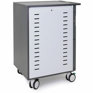 Ergotron Zip40 Charging Cart - 3.45 kg Capacity - 4 Casters - 127 mm Caster Size - Steel - 662.9 mm Width x 820.4 mm Depth