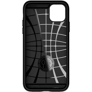 Spigen Slim Armor CS Case for Apple iPhone 11 Smartphone - Black - Drop Resistant - Polycarbonate, Thermoplastic Polyureth