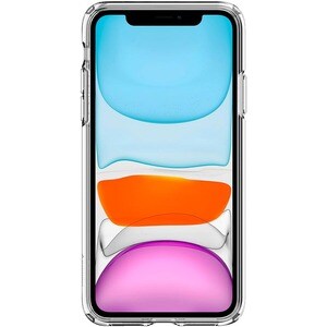 Spigen Liquid Crystal Case for Apple iPhone 11 Smartphone - Crystal Clear - Shock Absorbing - Thermoplastic Polyurethane (