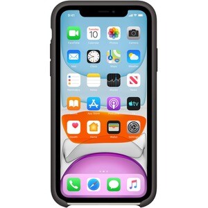 Coque Apple - pour Apple iPhone 11 Smartphone - Noir - Lisse - Résistant aux rayures, Résistant aux chocs - silicone, Micr