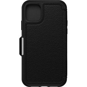 OtterBox Strada Carrying Case (Folio) Apple iPhone 11 - Shadow Black - Drop Resistant - Genuine Leather Body