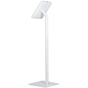 The Joy Factory Elevate II Floor Stand Kiosk for iPad 10.2" 7th Gen (White) - Up to 10.2" Screen Support - 46" Height x 15