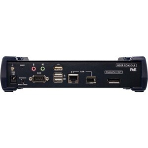 ATEN 4K DisplayPort Single Display KVM over IP Receiver with PoE - 1 Local User(s) - 4K - 3840 x 2160 Maximum Video Resolu