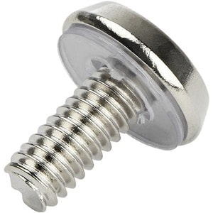 StarTech.com 12-24 Server Rack Screws - 50 pack - Nickel-plated (CABSCRWS1224) - This 50 Pack of 12-24 Server Rack Screws 