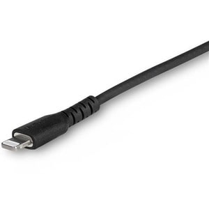 StarTech.com 3 foot/1m Durable Black USB-C to Lightning Cable, Rugged Heavy Duty Charging/Sync Cable for Apple iPhone/iPad