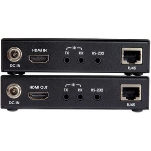 StarTech.com HDMI over CAT6 Extender - 4K 60Hz - 330ft / 100m - IR Support - HDMI Balun - 4K Video over CAT6 (ST121HD20L) 