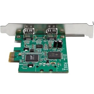 StarTech.com 2 Port PCI Express FireWire Card - TI TSB82AA2 Chipset - Plug-and-Play - PCIe 1394a FireWire Adapter (PEX1394