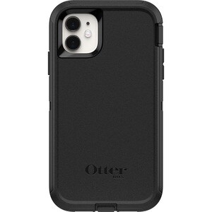 OtterBox Defender Carrying Case (Holster) Apple iPhone 11 Smartphone - Black - Dirt Resistant Port, Dust Resistant Port, A