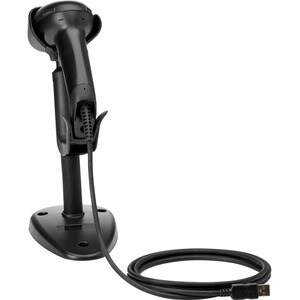 HP Engage Imaging Barcode Scanner II - Cable Connectivity - 1D, 2D - LED - Imager - Omni-directional - USB - Black - Stand