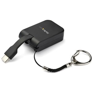 StarTech Compact USB C to VGA Adapter - 1080p Active USB Type-C to VGA Display Converter w/ Keychain Ring - Thunderbolt 3 