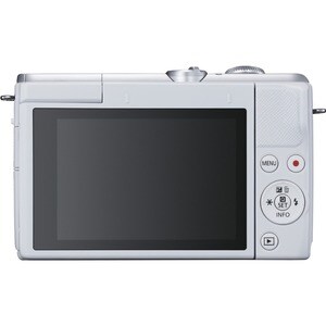 Canon EOS M200 24,1 Megapixel Spiegellose Kamera mit Objektiv - 15 mm - 45 mm Brennweite - Weiß - Autofokus - 7,6 cm (3 Zo