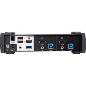 ATEN 2-Port USB 3.0 4K HDMI KVMP Switch - 2 Computer(s) - 1 Local User(s) - 4096 x 2160 - 6 x USB - 3 x HDMI - Desktop