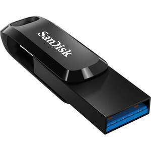 Lecteur flash SanDisk Ultra Dual Drive Go - 64 Go - USB 3.1 Type C, USB Type A - Noir - 150 Mo/s Read Speed