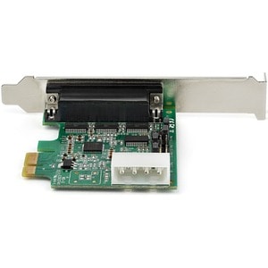 StarTech.com 4-port PCI Express RS232 Serial Adapter Card - PCIe to Serial DB9 RS-232 Controller Card - 16950 UART - Windo