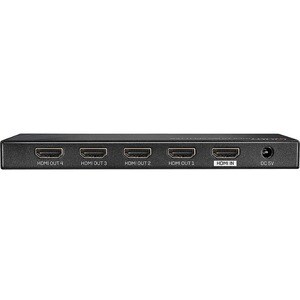 LINDY Signalverteiler - Metall - 3840 × 2160 - 1 x HDMI Ein - 4 x HDMI Aus