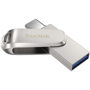 Pen Drive SanDisk Ultra Dual Drive Luxe - 32 GB - USB 3.1 (1° generazione) Type A, USB 3.1 (Gen 1) Tipo C - Argento - 150 