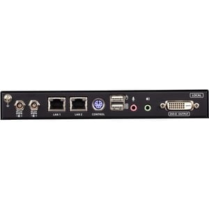 ATEN 1-Local/Remote Share Access Single Port DVI KVM over IP Switch - 1 Computer(s) - 1 Local User(s) - 1920 x 1200 Maximu