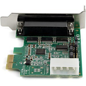 StarTech.com 4-Port PCI Express RS232 Serial Adapter Card - 16950 UART - Low Profile - PCI Express 1.1 x1 - 4 x DB-9 RS-23