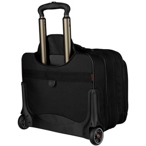 Wenger Patriot II Travel/Luggage Case (Roller) for 15.4" to 17" Notebook - Black - Polyester Body - Trolley Strap - 16.1" 