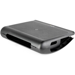 StarTech.com Reposapiés Ergonómico Basculante con Gestor de Cables/Almacenamiento - Soporte para Debajo del Escritorio - A